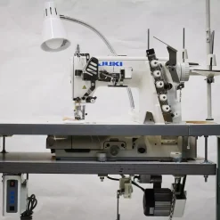 JUKI MF-7523 3 Needle Coverstitch Industrial Sewing Machine With Table And Servo Motor | GoldStar Tool