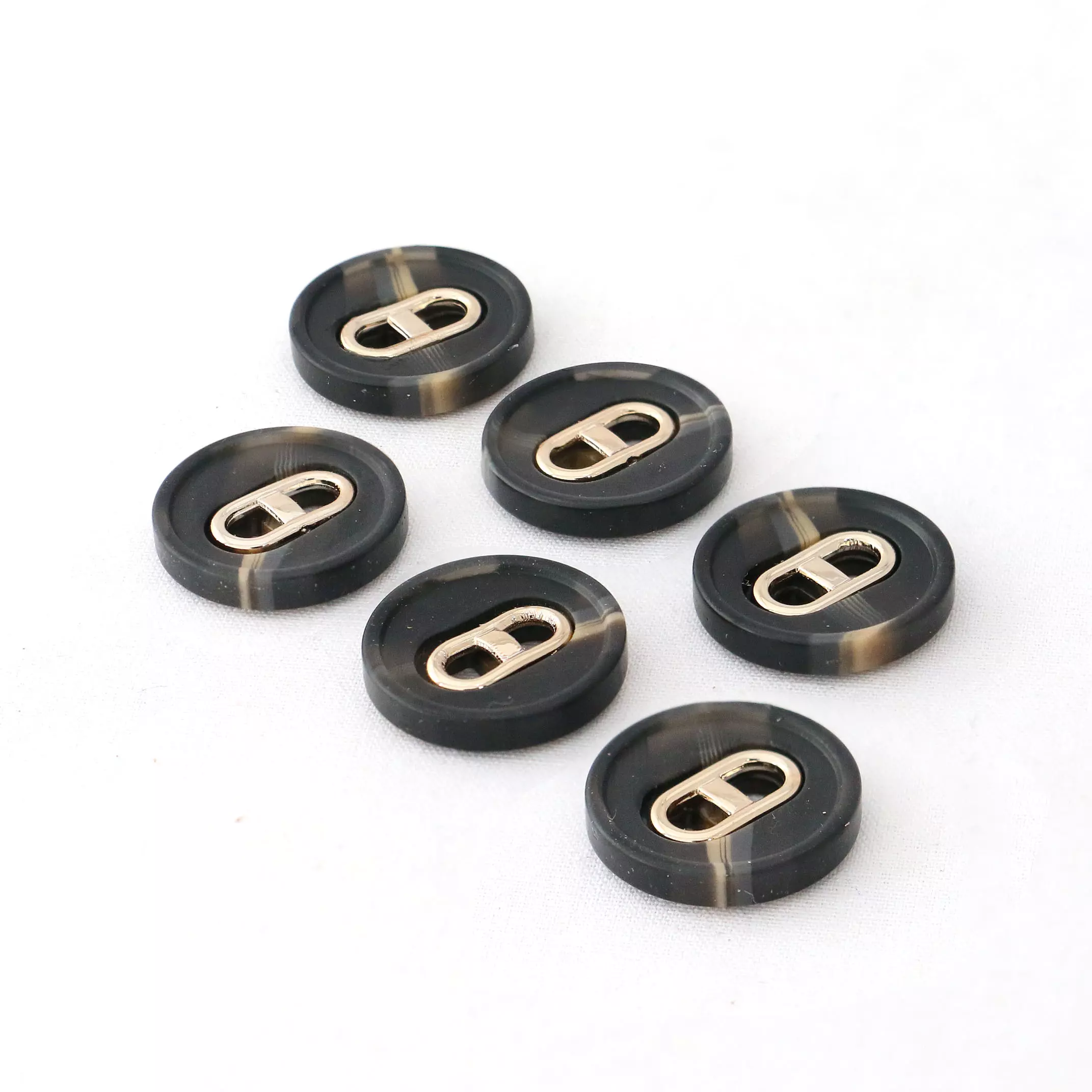 Brown With Metal Center Finish Resin Buttons | GoldStar Tool 1 Brown With Metal Center Finish Resin Buttons | GoldStar Tool