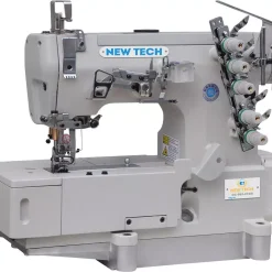 New-Tech GC-562-01DA 3-Needle 5-Thread Direct Drive Coverstitch Industrial Sewing Machine With Table And Built-in Direct Drive Servo Motor | GoldStar Tool