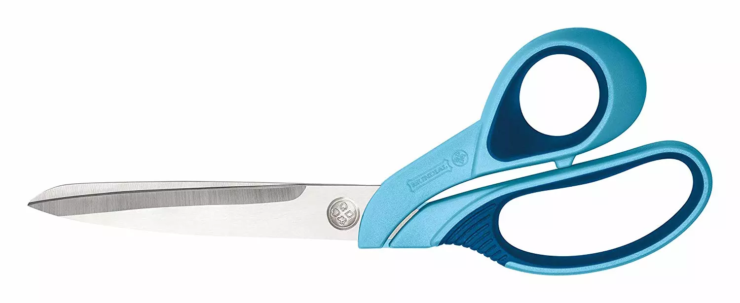 9 1/2" Blue Super Edge Dressmaker Shears - Mundial | GoldStar Tool 1 9 1/2" Blue Super Edge Dressmaker Shears - Mundial | GoldStar Tool