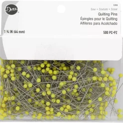Dritz 1310 Quilting Pins - Yellow 1 3/4" 500 Pieces | GoldStar Tool