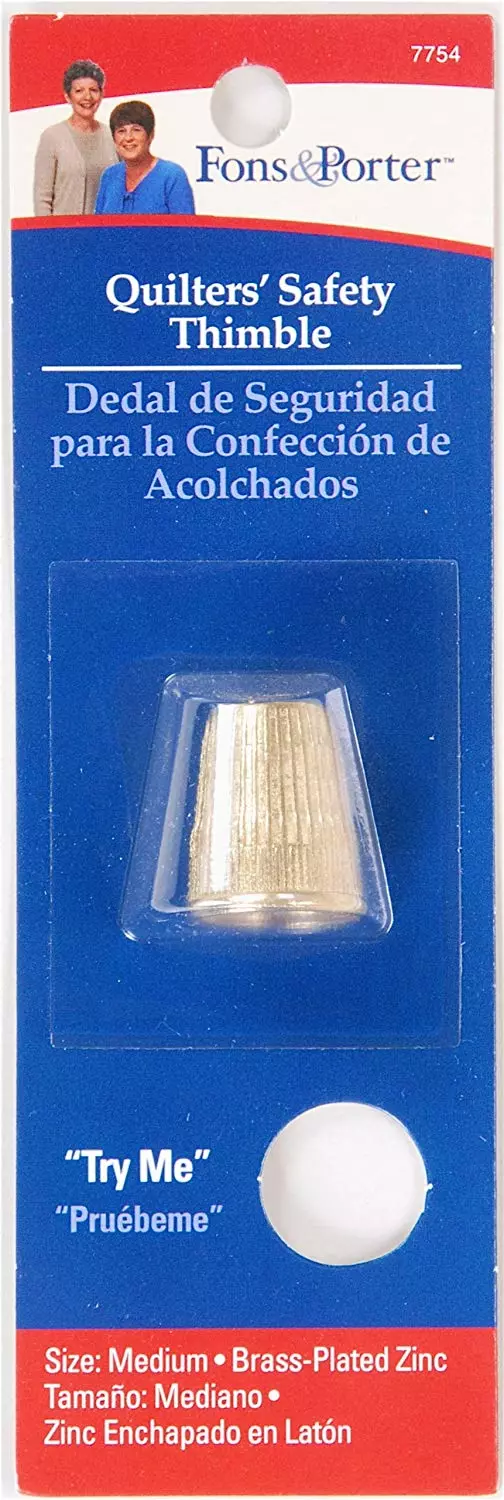 Fon & Porter Quilters' Safety Thimble, Medium | GoldStar Tool 1 Fon & Porter Quilters' Safety Thimble, Medium | GoldStar Tool