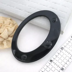 Purse Handle - Oval Black W/Dotted Embellishment | GoldStar Tool