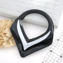 Purse Handle - Pointed Black W/White Embellishment | GoldStar Tool