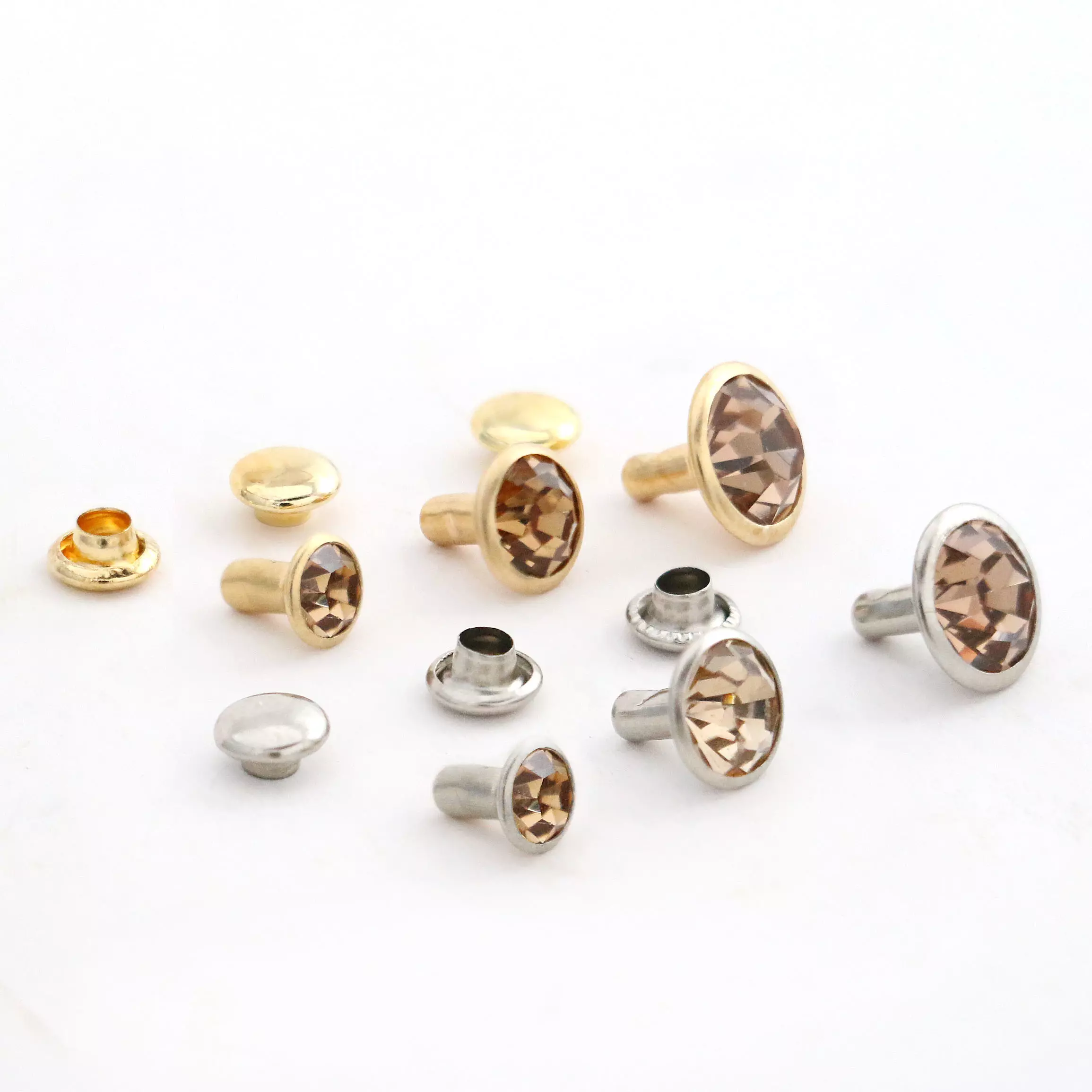 Rhinestone Rivets - Amber | GoldStar Tool 1 Rhinestone Rivets - Amber | GoldStar Tool