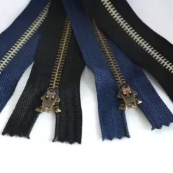 #5 Brass Closed-End Jean Zipper -7" | GoldStar Tool