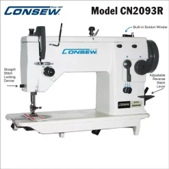 Consew CN2073R-DSM Single Needle Drop Feed Sewing Machine | GoldStar Tool -GoldStar Tool-shop CN2093R