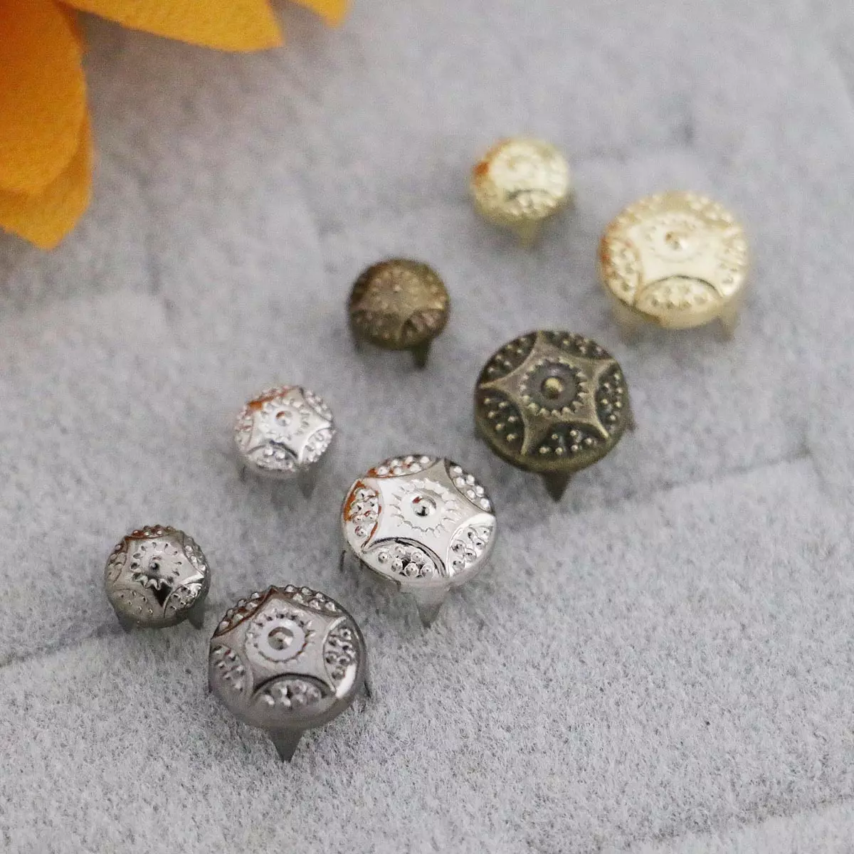 Prong Rivets - Modern Floral | GoldStar Tool 1 Prong Rivets - Modern Floral | GoldStar Tool