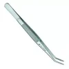 6" Stainless Steel Deluxe Bent Long Tweezers | GoldStar Tool