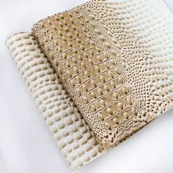 Faux Crocodile Vinyl Leather Upholstery Fabric By The Yard | GoldStar Tool -GoldStar Tool-shop Vinyl Toasted20Marshmellow