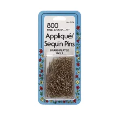 Collins Brass Plated Applique/Sequin Pins- Size 8 -1/2" Long | GoldStar Tool