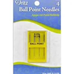 Dritz Needles Ball Point (4 Pack) | GoldStar Tool