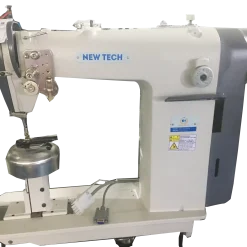 New-Tech GC-8810DW Wig Direct-Drive High-Speed Single Needle Post Bed With Special Spherical Needle Area Lockstitch Industrial Sewing Machine With Table And Servo Motor | GoldStar Tool