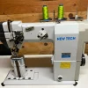 New-Tech GC-9920D High Speed, Post Bed, 2 Needle, Roller Feed, Lockstitch Industrial Sewing Machine With Table And Built-In Direct Drive Servo Motor | GoldStar Tool