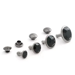 Rhinestone Rivets - Jet Black | GoldStar Tool