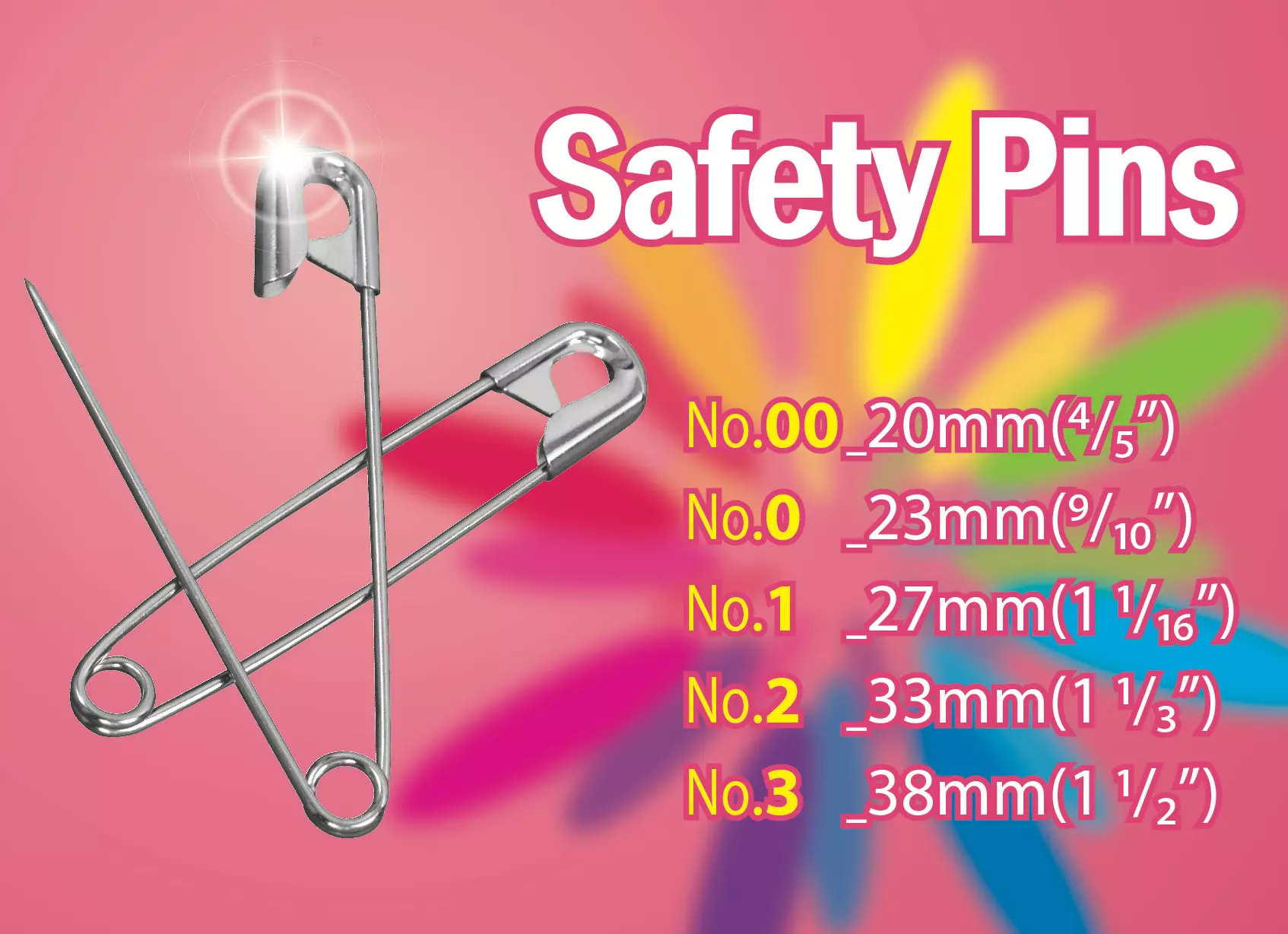 Assorted Size All Steel Safety Pins | GoldStar Tool 1 Assorted Size All Steel Safety Pins | GoldStar Tool