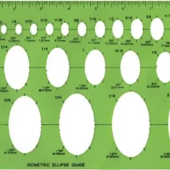Isometric 27 Ellipse Guide Template | GoldStar Tool