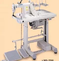 Alternative view of JUKI MS-1190 Feed-Off-The-Arm Double Chain Stitch Industrial Sewing Machine With Table And Servo Motor | GoldStar Tool