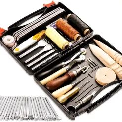 54 Piece Leather Working Tool Supply Kit | GoldStar Tool
