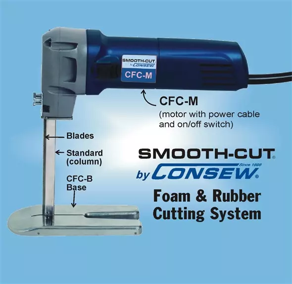 Consew - CFC Smooth Cut Foam & Rubber Cutting System | GoldStar Tool 3 Consew - CFC Smooth Cut Foam & Rubber Cutting System | GoldStar Tool - Image 3