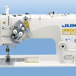JUKI LH-3588A Semi-dry-head, 2-needle Organized Split Needle Bar Lockstitch Industrial Sewing Machine With Table And Servo Motor | GoldStar Tool