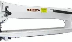 Consew 206RBL-30 Triple Feed Heavy Duty Single Needle Lockstitch Industrial Sewing Machine With Table And Servo Motor | GoldStar Tool