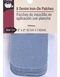 Dritz Denim Iron-On Patches (8 Pack) | GoldStar Tool