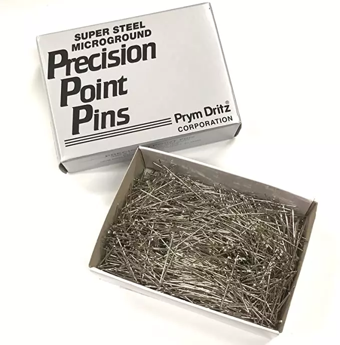 Prym Dritz Super Steel Dressmaker Pins - 1/2 Lb Box (Size 20, 1-1/4") | GoldStar Tool 2 Prym Dritz Super Steel Dressmaker Pins - 1/2 Lb Box (Size 20, 1-1/4") | GoldStar Tool - Image 2