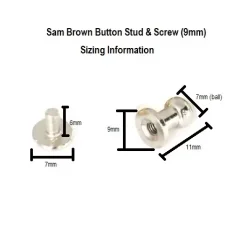 Sam Browne Button Stud And Screw | GoldStar Tool -GoldStar Tool-shop sambrownbuttons 9mm