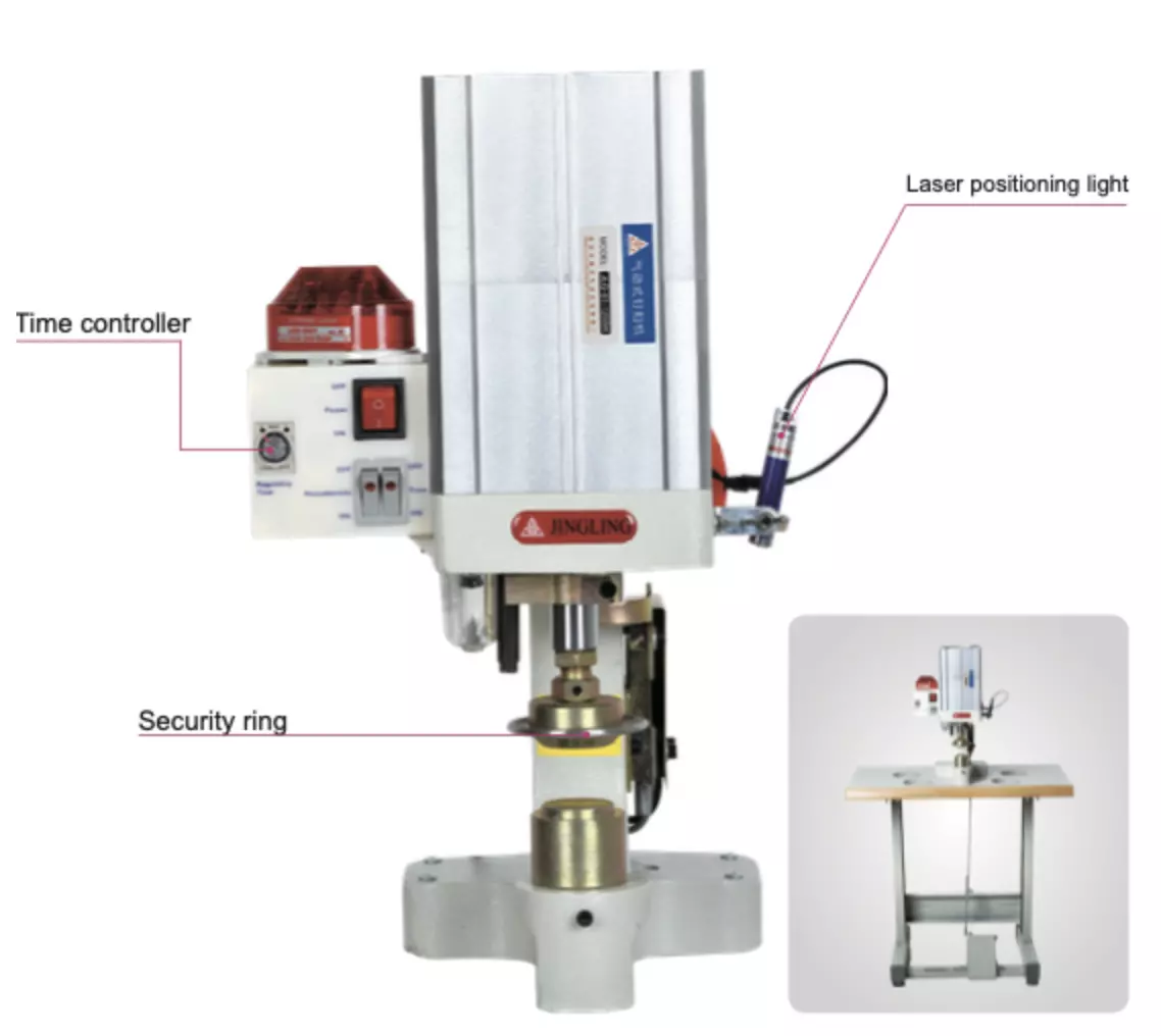 Pneumatic Curtain Grommet Attaching Machine Bundle With Servo Motor #JLQ-01-125SH | GoldStar Tool 2 Pneumatic Curtain Grommet Attaching Machine Bundle With Servo Motor #JLQ-01-125SH | GoldStar Tool - Image 2