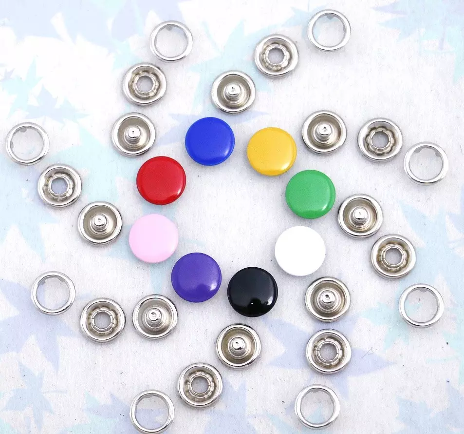 Enamel Prong Ring Snaps With Button Cover | GoldStar Tool 1 Enamel Prong Ring Snaps With Button Cover | GoldStar Tool