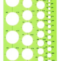 Westcott LetterCraft Circle Template, Small (T-800) | GoldStar Tool