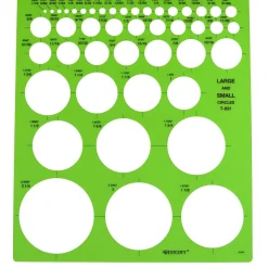 Westcott LetterCraft Large And Small Circles Template (T-831) | GoldStar Tool