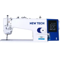 New-Tech GC-V5 High-Speed "M" Bobbin Single Needle Lockstitch Direct Drive Industrial Sewing Machine With Table And Servo Motor | GoldStar Tool